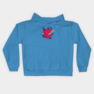 Heart worm Kids Hoodie